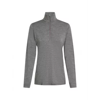 Icebreaker Merino 200 Oasis LS Half Zip Women's Gritstone Heather