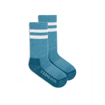 Icebreaker Merino Hike Light Crew Children's Socks Topaz/Snow