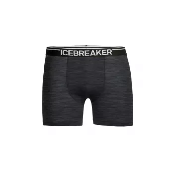 ICEBREAKER Merino Underwear Anatomica Boxers Men's Jet Heather