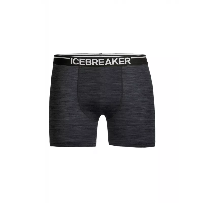 ICEBREAKER Merino Underwear Anatomica Boxers Men's Jet Heather
