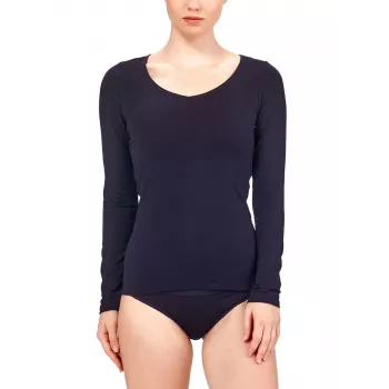 Icebreaker Siren L/S Sweetheart Long Sleeve Top - Black, XS