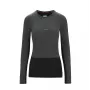 Icebreaker ZoneKnit 125 LS Crew Women's Jet Heather/Black