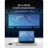 Icy Box IB-WL101 Wireless HDMI Extender Kit - USB-C to HDMI Transmitter & Receiver, Full HD 1080p, 30m Range, Black
