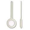 iLike AirTag Silicone Keychain Loop Case White