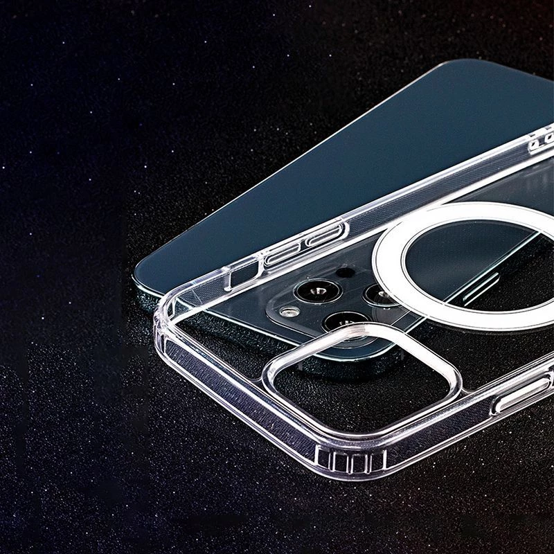 iLike Anti Shock 1.5 mm Mag Case for Samsung Galaxy A17 4G / A17 5G Transparent Big Hole
