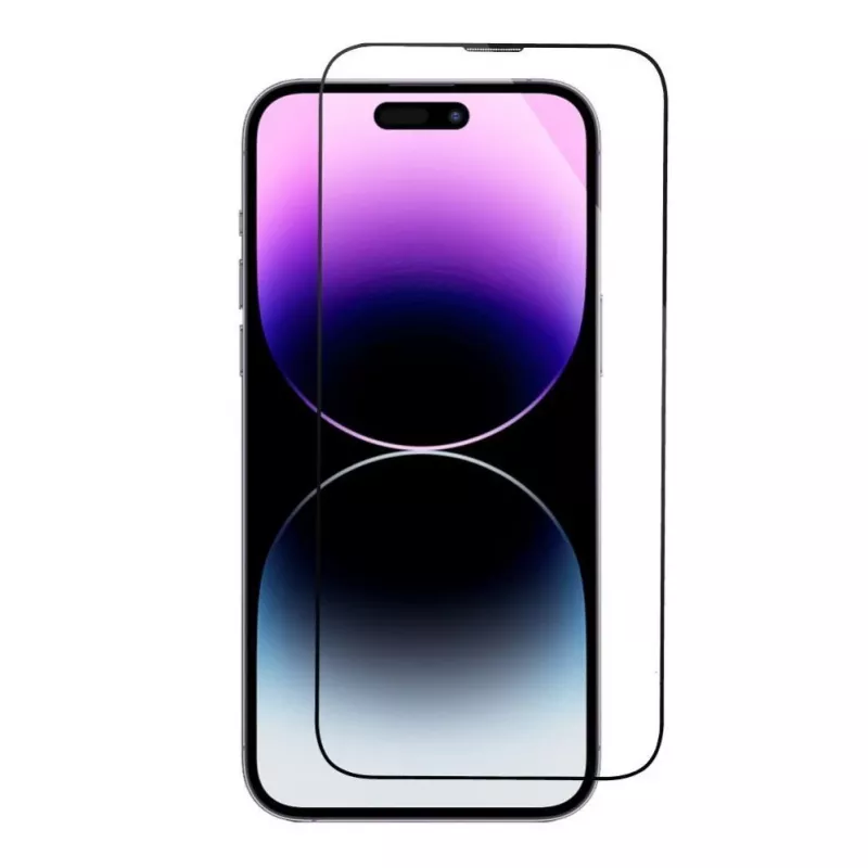 iLike Apple 5D Full Glue Tempered Glass for iPhone 13 / 13 Pro / 14 Black + Applicator