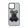 iLike Apple iPhone 13 Silicone Case Print Desire Bear Black