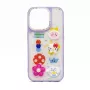 iLike Apple iPhone 14 Epoxy Cartoon Cover Purple