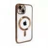 iLike Apple iPhone 15 Electroplate TPU Case with MagSafe Transparent Gold