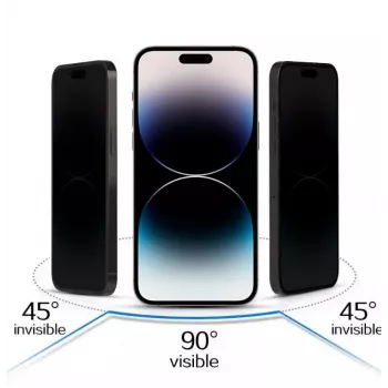 iLike Apple iPhone 16 Tempered Privacy Glass Black