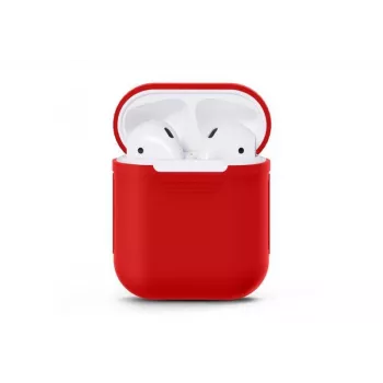 iLike Silicone Protective Case for Apple AirPods (1st & 2nd Gen) Red