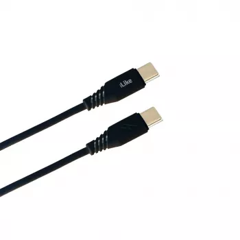 iLike Evelatus USB-C to USB-C Charging Cable CTT01 Black 1m 60W