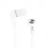 iLike IEA01WH Wired In-Ear Earphones with Microphone and In-Line Controls, 3.5mm Jack, White
