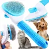 iLike Pet Smart Pet Comb for Dogs & Cats Soft Silicone De-shedding Brush for 15–25 mm Fur