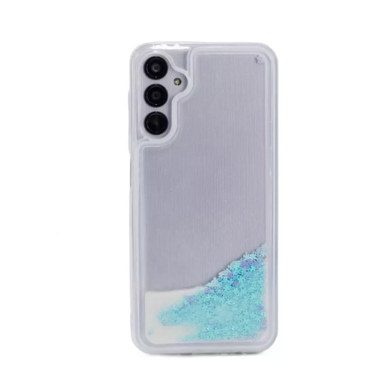 iLike Samsung Galaxy A14 5G Silicone Case Water Glitter Blue