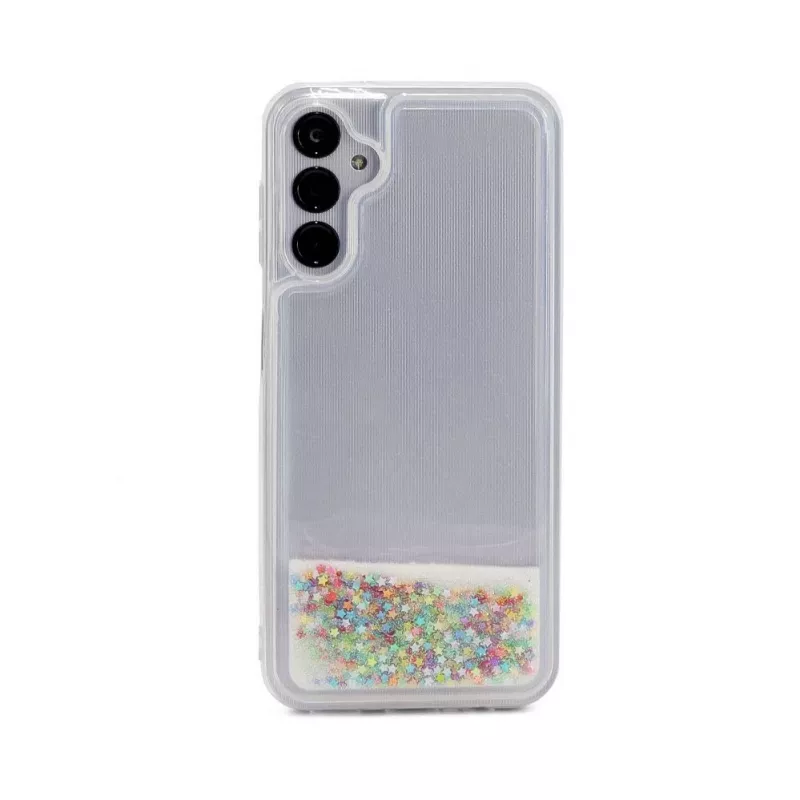 iLike Samsung Galaxy A14 5G Silicone Case Water Glitter Rainbow