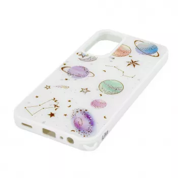 iLike Samsung Galaxy A15 Epoxy Cartoon Cover White