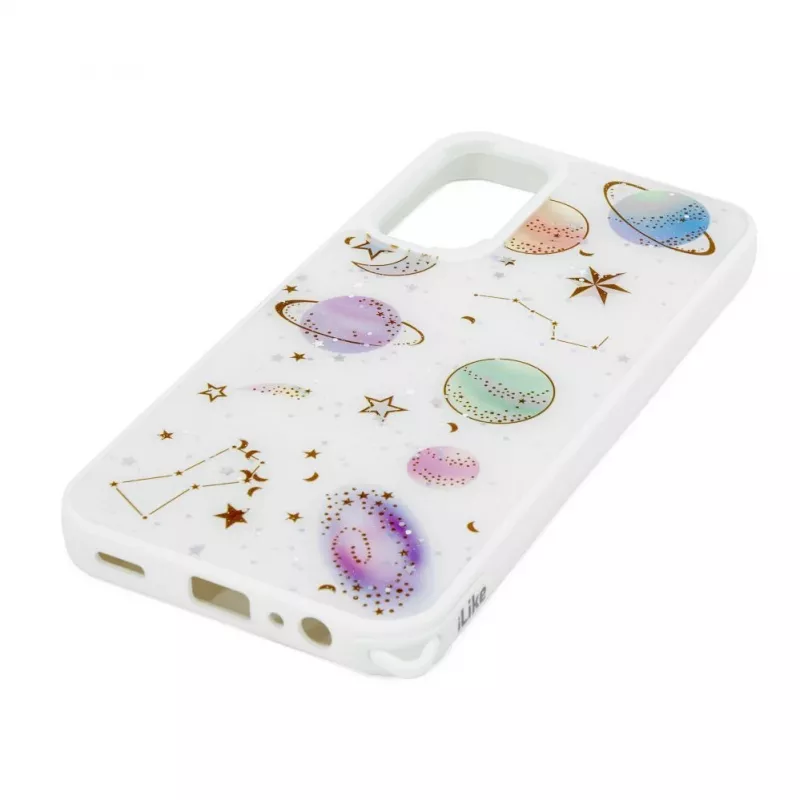 iLike Samsung Galaxy A15 Epoxy Cartoon Cover White