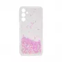 iLike Samsung Galaxy A15 Silicone Case Water Glitter Light Pink