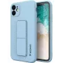 iLike Samsung Galaxy A22 5G Kickstand Case Silicone Stand Cover Light Blue