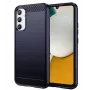 iLike Samsung Galaxy A34 5G Flexible Silicone Carbon Cover Blue