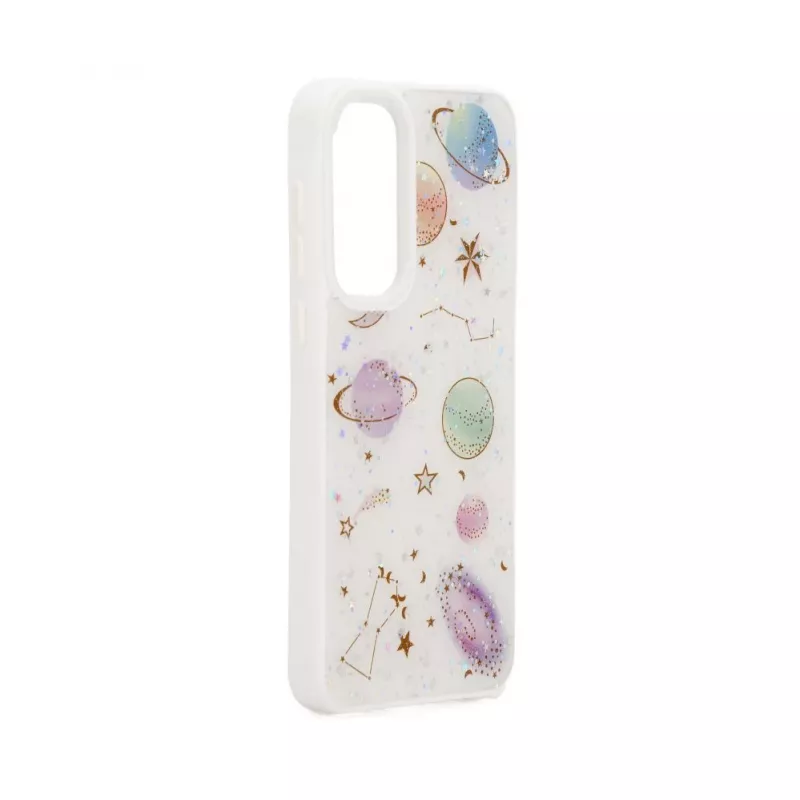 iLike Samsung Galaxy A35 Epoxy Cartoon Cover White