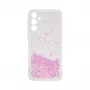 iLike Samsung Galaxy A35 Silicone Case Water Glitter Light Pink