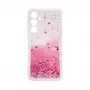 iLike Samsung Galaxy A35 Silicone Case Water Glitter Pink