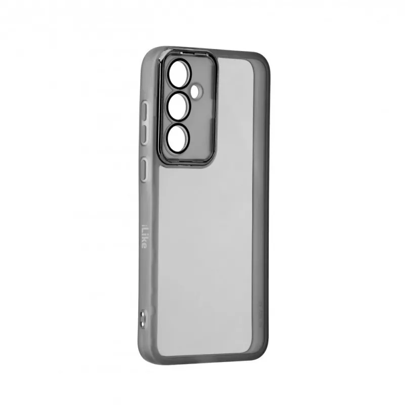 iLike Samsung Galaxy A35 Transparent Case and Camera Protection Black