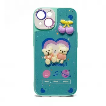 iLike Samsung Galaxy A54 Epoxy Cartoon Cover Blue