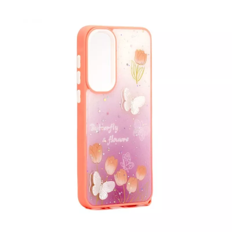 iLike Samsung Galaxy A55 Epoxy Cartoon Cover Light Pink