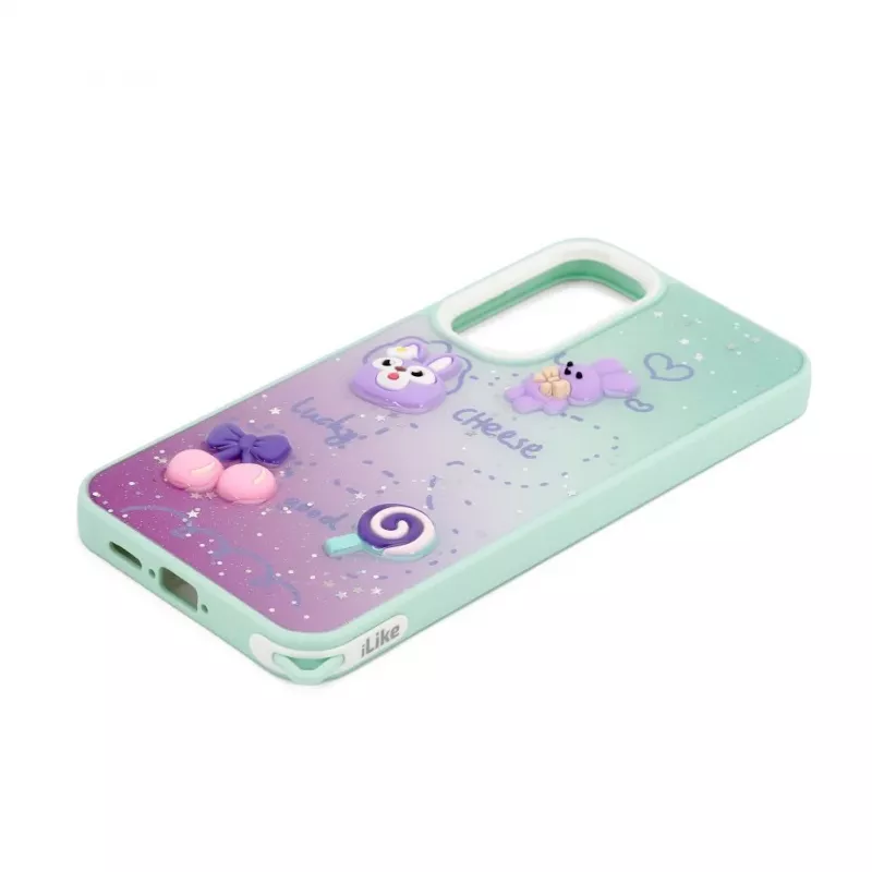 iLike Samsung Galaxy A55 Epoxy Cartoon Cover Mint