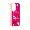 iLike Samsung Galaxy A55 Epoxy Cartoon Cover Rose Red