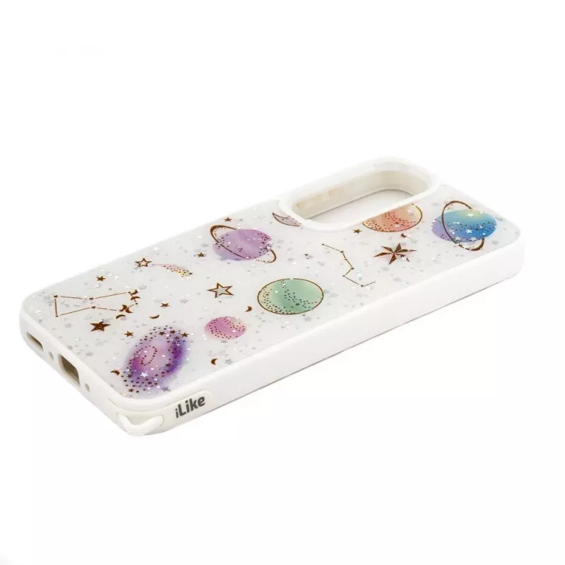 iLike Samsung Galaxy A55 Epoxy Cartoon Cover White