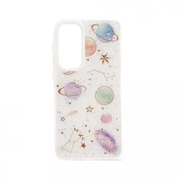 iLike Samsung Galaxy A55 Epoxy Cartoon Cover White