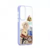 iLike Samsung Galaxy A55 Epoxy Cartoon Cover White Blue