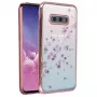 iLike Samsung Galaxy S10E G970 Flower Rose Gold Back Cover