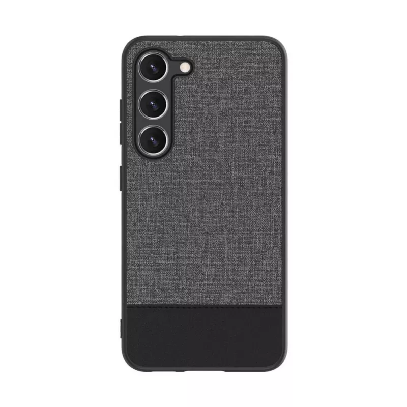 iLike Samsung Galaxy S23 Back Cover Plastic Leather Gray