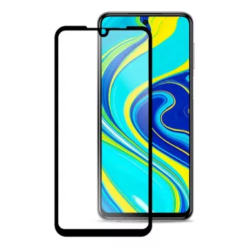 iLike Screen Protector for Xiaomi Redmi Note 9 Pro / Redmi Note 9S, Black Frame, Full Glue, Tempered Glass, 9H Hardness, 0.33mm, 1 Pack