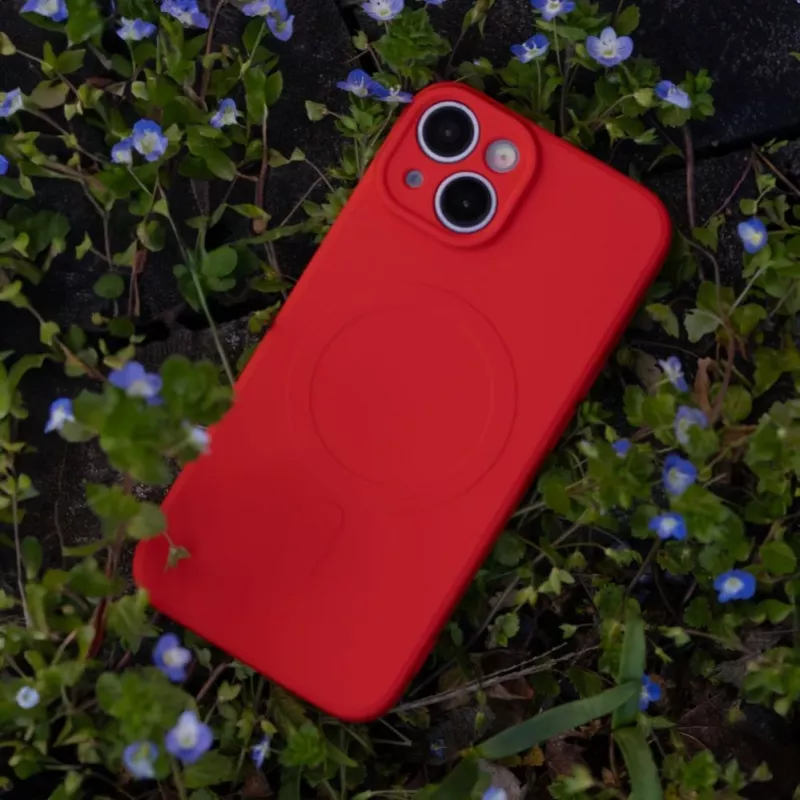 iLike Simple Color Mag Case for Samsung Galaxy A57 5G Red