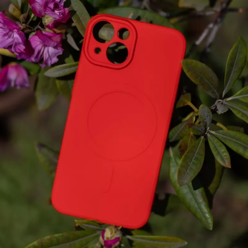 iLike Simple Color Mag Case for Samsung Galaxy A57 5G Red