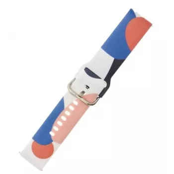 iLike Strap Moro Band for Samsung Galaxy Watch 46mm Silicone Watch Bracelet with Pattern