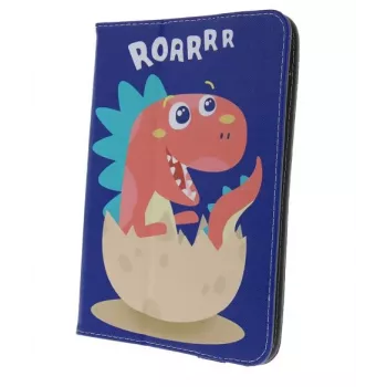 iLike Universal Folio Case Dino Roar for Tablets 9-10 inch | Multi-colour Dinosaur Pattern