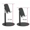 iLike Universal Telescopic Desktop Bracket Phone Tablet Holder (K3S) Black
