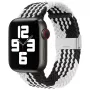 iLike Watch 42/44/45mm Braided Fabric Strap Black White