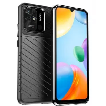 iLike Xiaomi Redmi 10C / Poco C40 Thunder Case Flexible Armored Cover Black