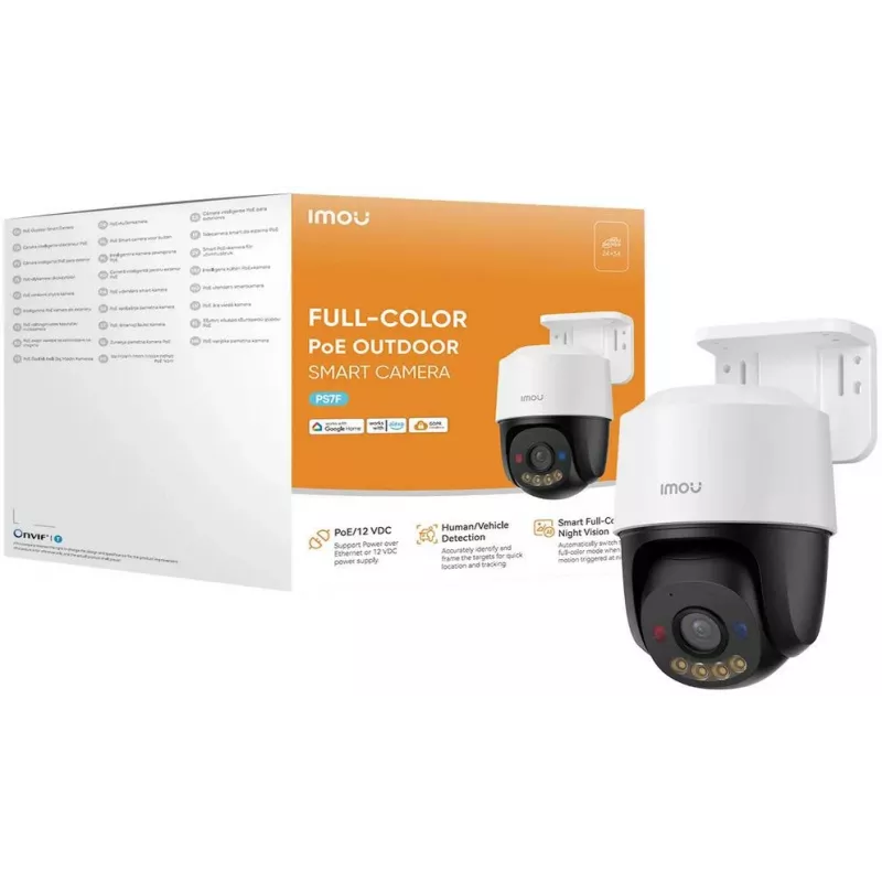 IMOU PS7FP-8X0 8MP 4K PoE Pan/Tilt IP Camera with Night Vision and Two-Way Audio