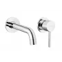 DAFNI In-Wall Washbasin Mixer Chrome - Brass Body, Ceramic Cartridge, Single Lever, 5.7 L/min