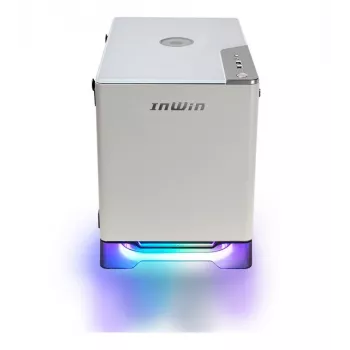 IN WIN A1 Plus Mini-ITX Tower Case with 650W Power Supply, White