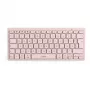 Inateck Bluetooth Keyboard QWERTZ Pink - Slim Portable Keyboard for Windows, macOS, iOS, Android